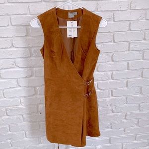 Leather ASOS Wrap Dress